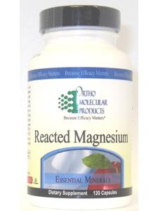 Reacted Magnesium 120 caps Ortho Molecular