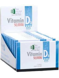 Vitamin D3 50000 IU Blister Pack 10 pks Ortho Molecular