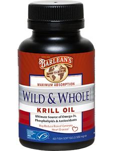 Wild and Whole Krill Oil 60 gels Barlean's Organic Oils