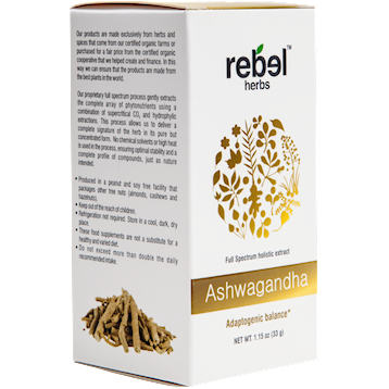 Ashwagandha Powdered 1.15 oz Rebel Herbs