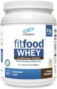 FIT Food Whey No Added Sugar - No Stevia Creamy Chocolate 14 Serv Xymogen