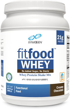 FIT Food Whey No Added Sugar - No Stevia Creamy Chocolate 14 Serv Xymogen