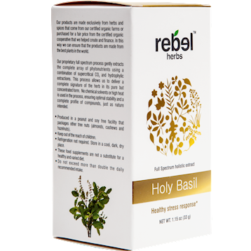 Holy Basil Powdered 1.15 oz Rebel Herbs