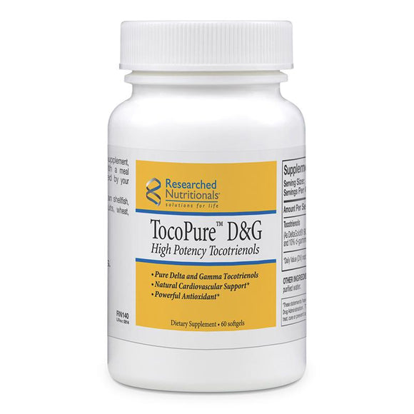 TocoPure D&G - GMO free - 60 softgels Researched Nutritionals