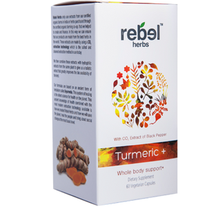 Turmeric + 60 vegcaps Rebel Herbs