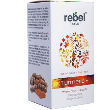 Turmeric + 60 vegcaps Rebel Herbs