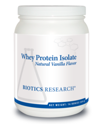 Whey Protein Isolate - Vanilla - 16 oz Biotics Research