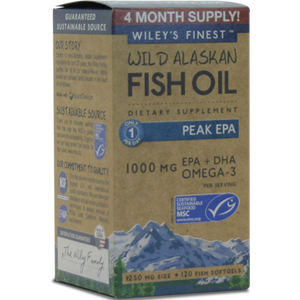 Wild Alaskan Peak EPA 120 softgels Wiley's Finest