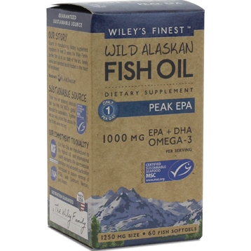 Wild Alaskan Peak EPA 60 softgels Wiley's Finest