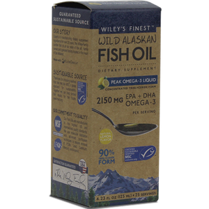 Wild Alaskan Peak Fish Oil 4.3 fl oz Wiley's Finest