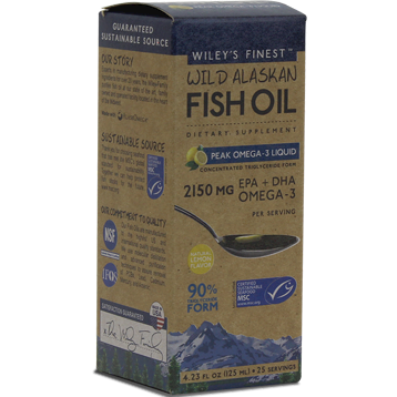 Wild Alaskan Peak Fish Oil 4.3 fl oz Wiley's Finest