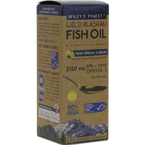 Wild Alaskan Peak Fish Oil 8.45 fl oz Wiley's Finest