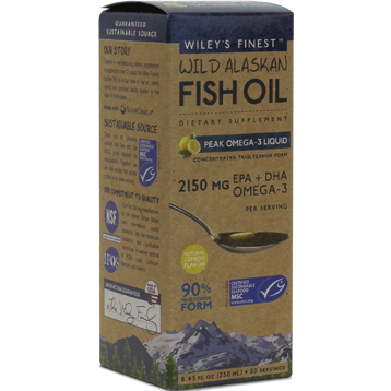 Wild Alaskan Peak Fish Oil 8.45 fl oz Wiley's Finest