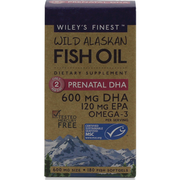 Wild Alaskan Prenatal DHA 180 softgels Wiley's Finest