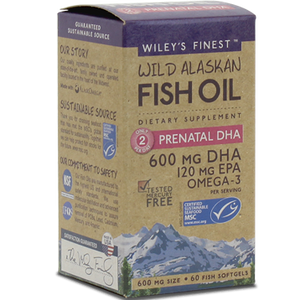 Wild Alaskan Prenatal DHA 60 softgels Wiley's Finest