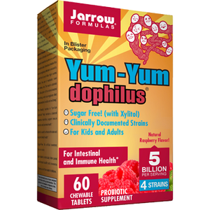 Yum-Yum Dophilus Raspberry 60 tabs Jarrow Formulas